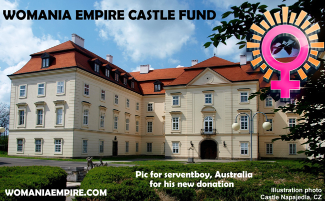New donation for Womania Empire Castle Fund!
