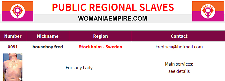 New Public Regional Slaves of Womania Empire!